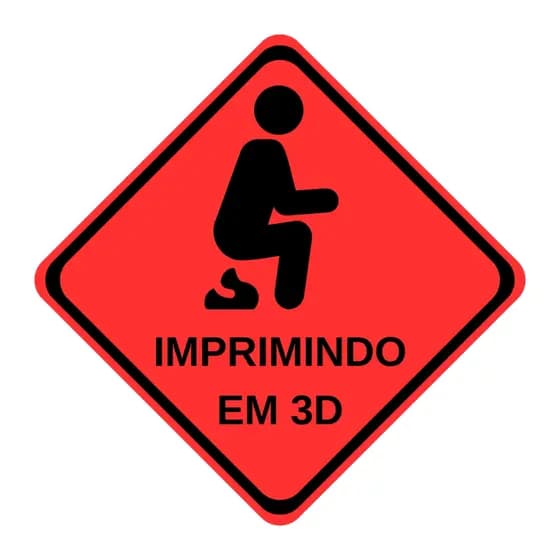 Placa Decorativa "Imprimindo 3D" Ecológica