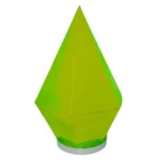 Luminaria Sims Decorativa Verde LED Branco