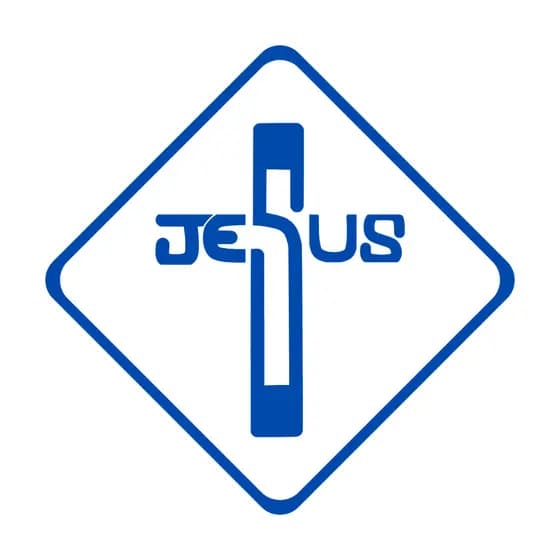 Placa Decorativa "Cruz Jesus" Ecológica