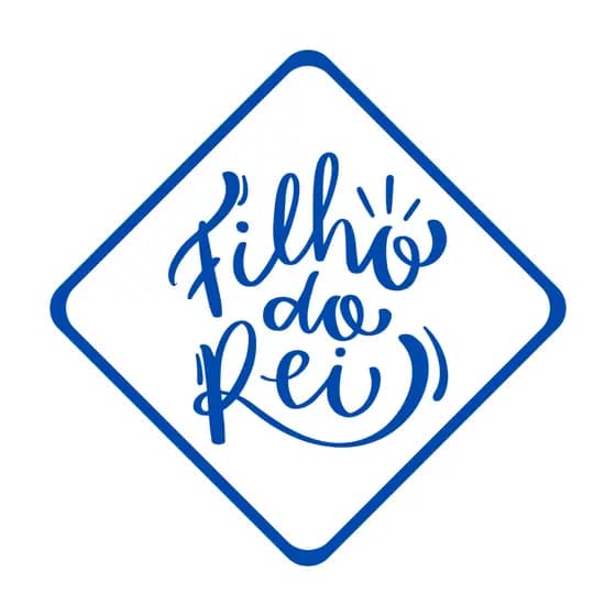 Placa Decorativa "Filho Do Rei" Ecológica