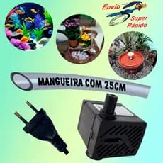 Bombinha para aquário fontes bebedouro com 25cm mangueira bebedor  gato cães cascata chafariz bivolt mini bomba submersa