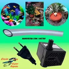 Bombinha para aquário com 1m mangueira fonte bebedouro gato cascata queda dágua Mini bomba submersa  bivolt 110-220v