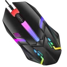 Mouse gamer gammer jogos trabalho Cores cintilantes vibrantes mudança aleatória automática 1000dpi para Pc computador Notebook videogames