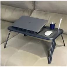 Mesa Notebook Suporte Dobrável 2 Coolers Sensor Touch Mouse Mesa Portátil