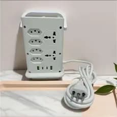 Filtro de Linha Torre Extensão 12 Tomadas 2 Universal 2 Usb 2 Tipo C Tomada de Mesa com Botão Liga/Desliga Bivolt