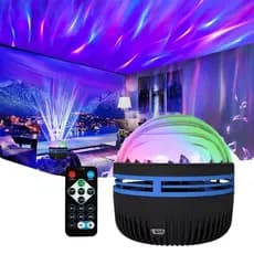 Luz Do Norte Projetor Aurora Galáxia LED Noturno Com Controle Remoto