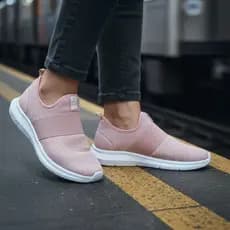 Tênis Kross Nude Slip-On Meia Feminino Esportivo Academia Casual Leve Confortavel  Caminhada Corrida