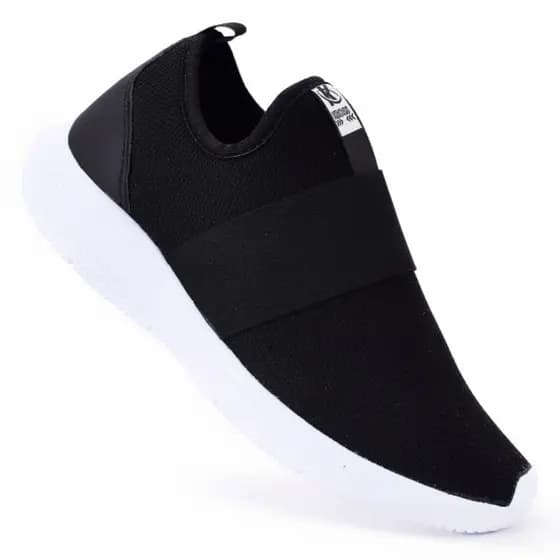 Tênis Kross Preto Branco Meia Feminino Confortável Leve Casual Academia Caminhada Antiderrapante