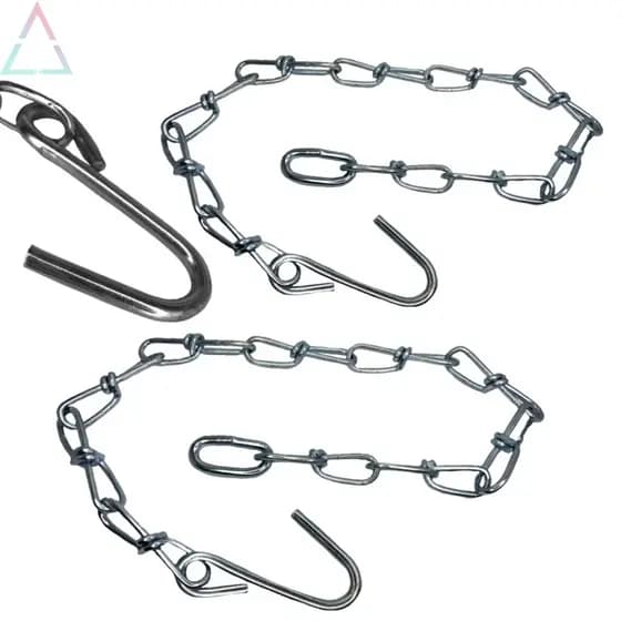 Kit Com 2 Correntes Extensor Alongador Para Rede De Descanso 70Cm