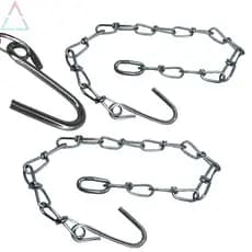 Kit Com 2 Correntes Extensor Alongador Para Rede De Descanso 70Cm