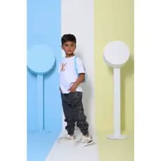 Calça Cargo Infantil Jogger Jeans Grafite com Bolsos Menino 2 ao 16 Anos masculina