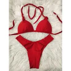 Biquíni Estiloso Feminino Moda Praia Verão