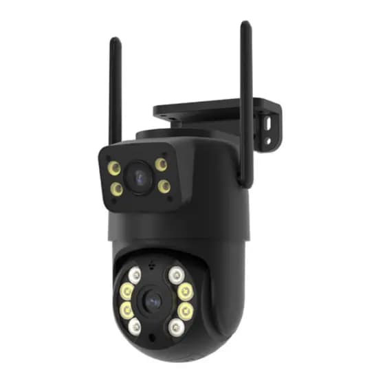 Câmera de Segurança IP Wi-Fi Full HD Lente Dupla Visão Noturna Aplicativo ICSEE Sensor de movimento