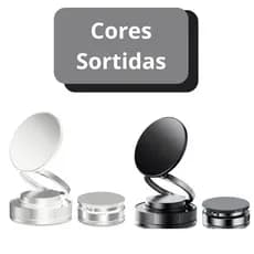 Suporte Magnético Veicular com Ventosa a Vácuo | Base Ajustável 360° para Celular | Fixação Forte e Compacto para Painel