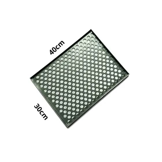 Grelha churrasqueira sem cabo 30x40cm Aço Galvanizado