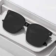 oculos de sol unissex preto com proteção uv