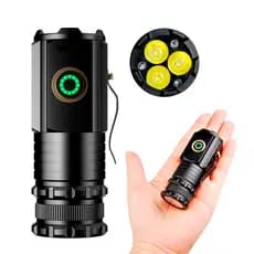 Mini Lanterna Led Recarregável T12 Luz Branca 3 Leds