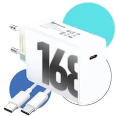 Carregador Turbo 168w 1pino Super Rápido com Cabo Tipo-C PD ENVIO IMEDIATO