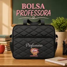 Bolsa Pasta Professora Matelassê Bordado Coruja Educação Escola Presente Dia Professores