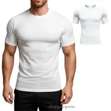 Camiseta de Compressão Academia Justa Apertada Rash Guard Jiujitsu Treino