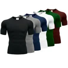 Kit 2 Camiseta de Compressão Trançada Rash Guard Jiujitsu Academia Treino Justa Apertada Colada