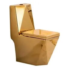Vaso Sanitário Monobloco Caixa Acoplada Califórnia Gold Cor Ouro Cor Califórnia Full Gold