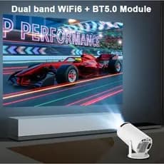 Projetor Mini Hy300-PLUS- Projetor Portatil com Wifi 6 Bluetooth 5.0 Full HD 1080 com Android 11.
