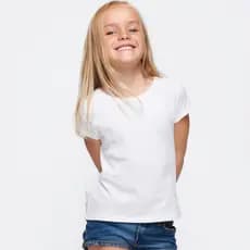 Camiseta Infantil Menina Manga Curta 100% Algodão do 1 ao 10