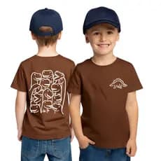 Camisa Infantil menino estampada dinossauro 100% Algodão