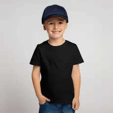 Camiseta Infantil Masculina Básica Manga Curta 100% Algodão