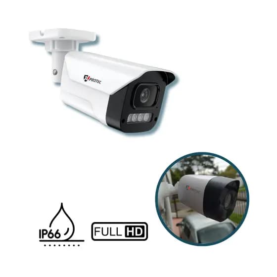 Câmera de Segurança Bullet Starlight  2MP 1080P 2.8mm 4 em 1 IP66 Alcance 25m Visão Noturna Colorida