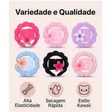 KIT 4 PCS - Acessórios de Skincare Spa Feminino-(1 conjunto contém 4) Presilha de Flor Tiara Nuvem Faixa de Pulso