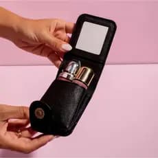 Porta Batom Compacto de Bolsa Estojo Organizador de Batom compacto e elegante