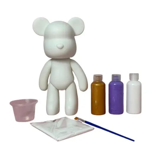 Urso para Pintar infantil Kit DIY de Pintura Criativa para Arteterapia Chá Revelação