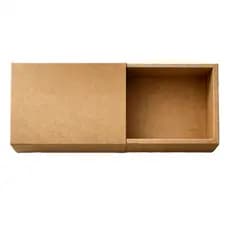 Caixa Para Presente e Doces Kraft kit 12 unidades Com Gaveta 26x19x10cm Resistente