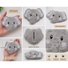 Cabecinha Elefante Para Naninha Sem Enchimento 9x8 Cm - Kit 10 peças