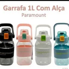 GARRAFA COM ALÇA 1L COM DUAS PITEIRAS - GARRAFA PEQUENA - GARRAFA DE ACADEMIA
