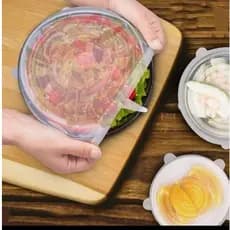12 peças de tampa silicone, proteção para alimentos