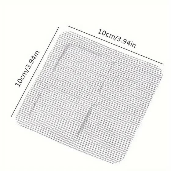 O combo Mais Vendido De 10 Peças De Adesivos De Malha De Filtro  10X10 Para Anti-Entupimento E Drenagem De Pia De Coz