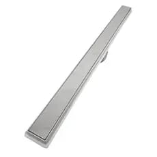 Ralo Linear 5x80 Banheiro Invisível Oculto inox Coletor Cinza Saídas 40mm  (5cm x 80cm)
