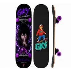 Skate Profissional GKY Anime Modelo Exclusivo | Fabricação Própria + Alta Performance ABEC 7
