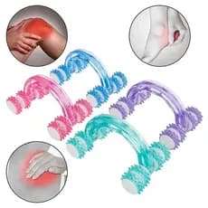 Carrinho Massageador Com 8 Rodinhas Corporal de Plástico Manual