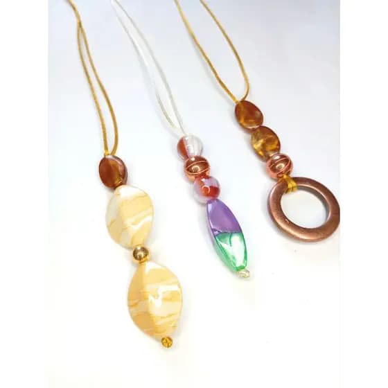 3 Colares  feminino longo ajustável Elegante