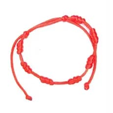 10 Pulseira 7 nós vermelha Kabbalah amuleto de proteção e boa sorte