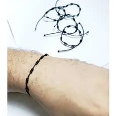 10 Pulseira 7 nó de proteção Preta