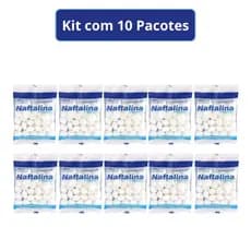 Naftalina Anti Traça Anti Mofo Espanta Insetos Barata Aromático Anti Praga Traça Morcego E Pombos 50g