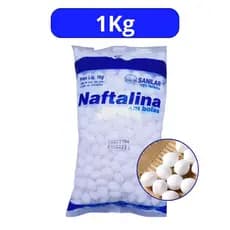 Naftalina em bolas 1kg - Antimofo, Espanta Pombo, Rato, Barata, Anti-odor, Espanta Formiga, Espanta Inceto