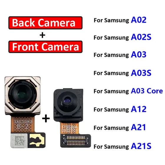 Câmera Samsung Galaxy A02 A02S A03S Core A03S A12 A21 A21S Frontal/ Traseira