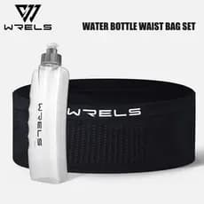 WRELS Bolsa de cintura para corrida WRELS 350ml + garrafa de água curva para desportos ao ar livre
