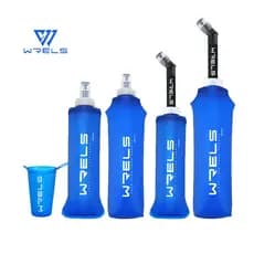 WRELS 150ml 250ml 500ml Tpu Garrafa De Água Dobrável Macia Para Corrida Sem Bpa